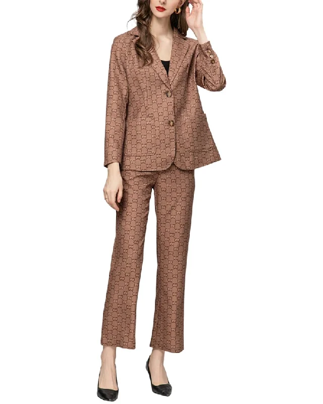 Feminine fashion to express your unique style   BURRYCO 2pc Blazer & Pant Set