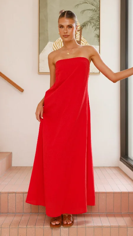 Connie Maxi Dress - Red