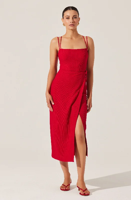 Brinda Wrap Midi Dress