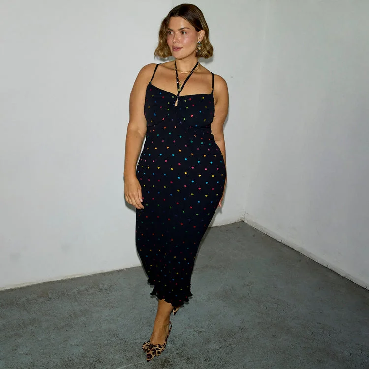 Classic pieces for a timeless wardrobe   Multi Spot Megan Dress