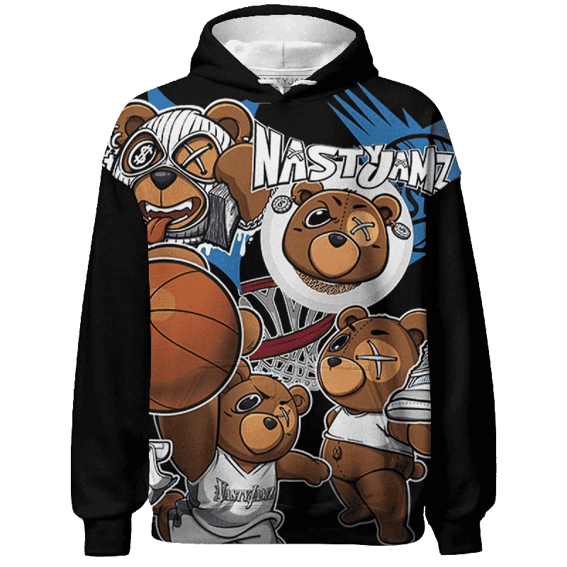 NastyJamz Industrial Blue 4s Hoodie Match BER Wallpapers 3D All-Over Print