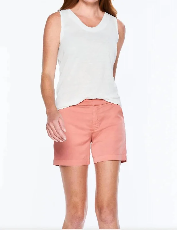 Fashionable, yet affordable women’s apparel   Mitchell Chino Short In Salmon