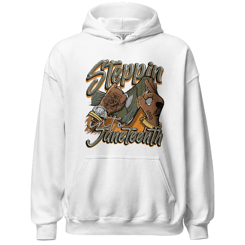 Effortlessly chic outfits for the modern woman   NastyJamz Olive 5s Hoodie Match Step Into Juneteenth