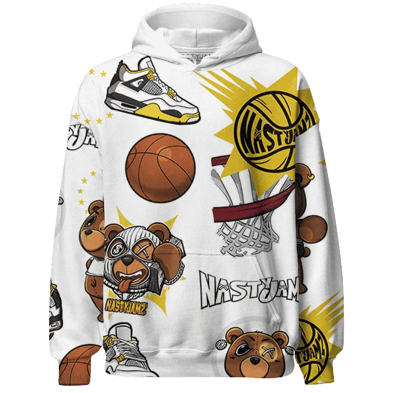 NastyJamz Vivid Sulfur 4s Hoodie Match BER Icon Wallpapers 3D All-Over Print