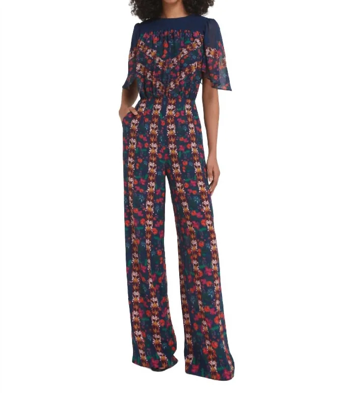 Nara Jumpsuit In Flori Stripe