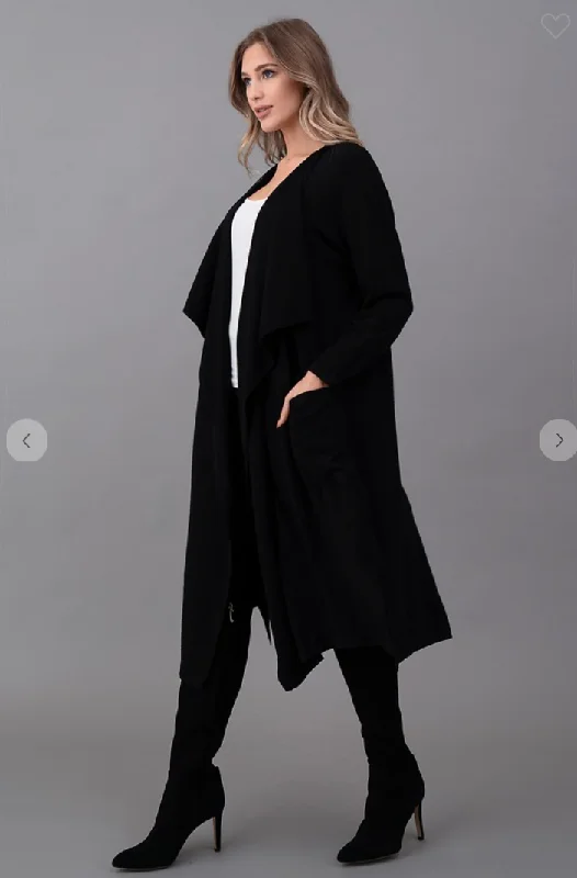 Perfect fashion pieces for the busy woman   Oversized Open-Front Cashmere Duster - 2 Colors