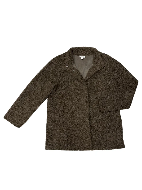 Feminine fashion to express your unique style Coat Faux Fur & Sherpa By J. Jill In Brown, Size: M Feminine fashion to express your unique style Coat Faux Fur & Sherpa By J. Jill In Brown, Size: M