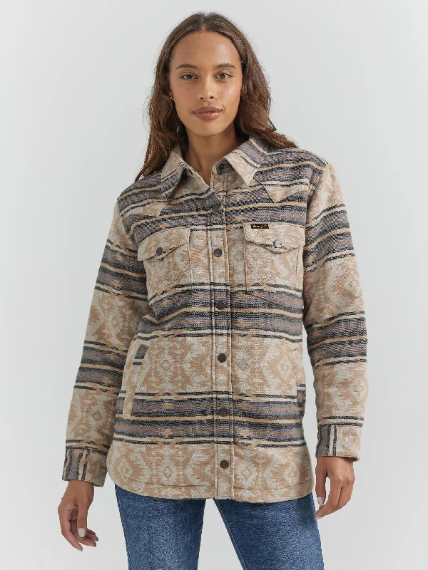 Feminine and fashionable clothing for every wardrobe   Wrangler Retro Jacquard Shacket