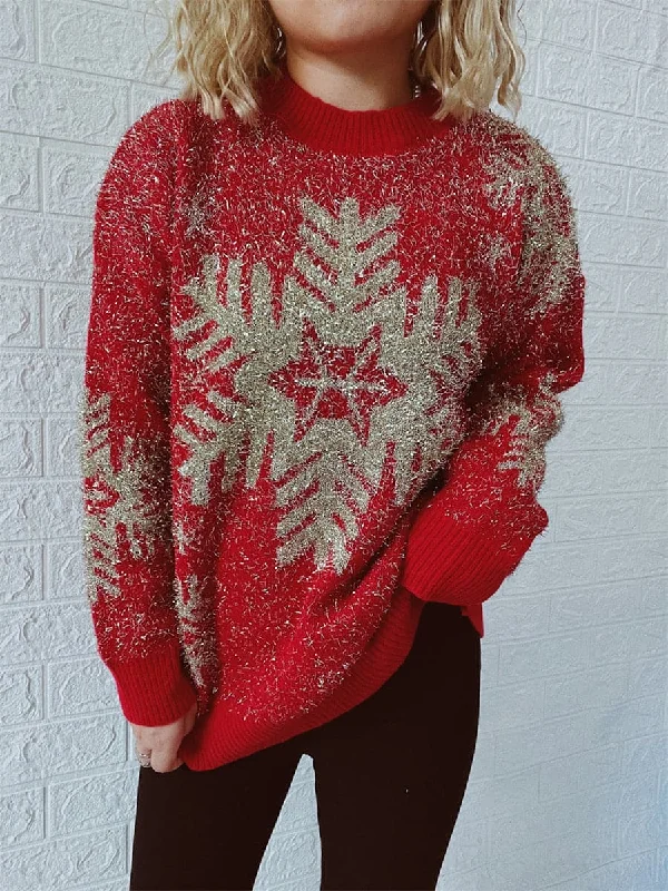 Cozy Christmas Round Neck Sweater