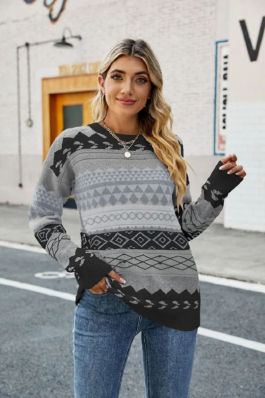 Cozy Acrylic Drop Shoulder Sweater